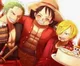 Zoro Sanji and Luffy