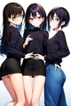 Three goth girls