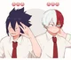 Todoroki y Tamaki 