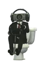 Speakerman on toilet