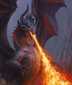 Black demon dragon