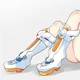 Orange Heart boots