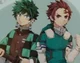 Tanjiro and Deku