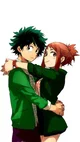 Ochaco and Deku 