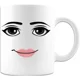 Woman face cup