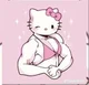 Muscular Hello Kitty