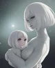 Alien wife and child