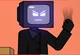 Angry tv man