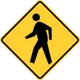 Pedestrian ahead