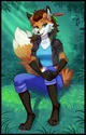 Furry tribal foxgirl