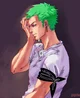 Zoro esta chorando