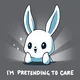Pretend caring bunny