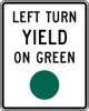 Left turn yield on 