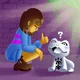 Frisk and Froggit 