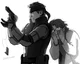 - snake and otacon