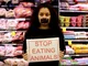 vegan protester