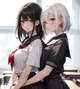 Girl school harem