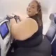 Lady on the plane