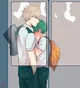 Bakudeku en el tren