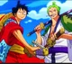 Zoro and luffy