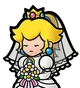 Paper wedding peach