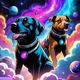 Dogs n space nebula