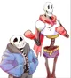 Sans and papyrus