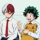 Todoroki and Deku 