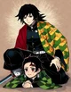 Tanjiro y Tomioka 