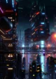 Dystopian cyberpunk