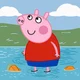 a pig in a pond