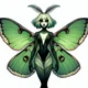 Luna moth girl