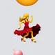 Dancing emoji lady