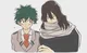 Eraserhead and Deku 