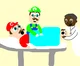Mario giving birth
