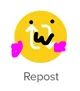Repost button