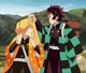 Zenitsu et tanjiro 
