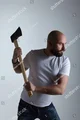 Man holding axe