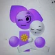 Emoji cat purple