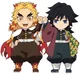 Rengoku and Giyuu