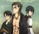 Levi Eren and Mikasa