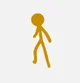 Gold stickman