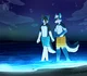 Furry beach party