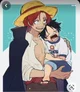 Shanks y Luffy