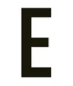 the letter E