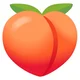 Peach emoji
