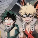 Bakugou y Deku
