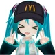 Miku at mc donalds