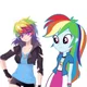 Iro and Rainbow Dash