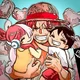 Child Luffy and Uta